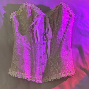 Elegant Cream Lace Corset